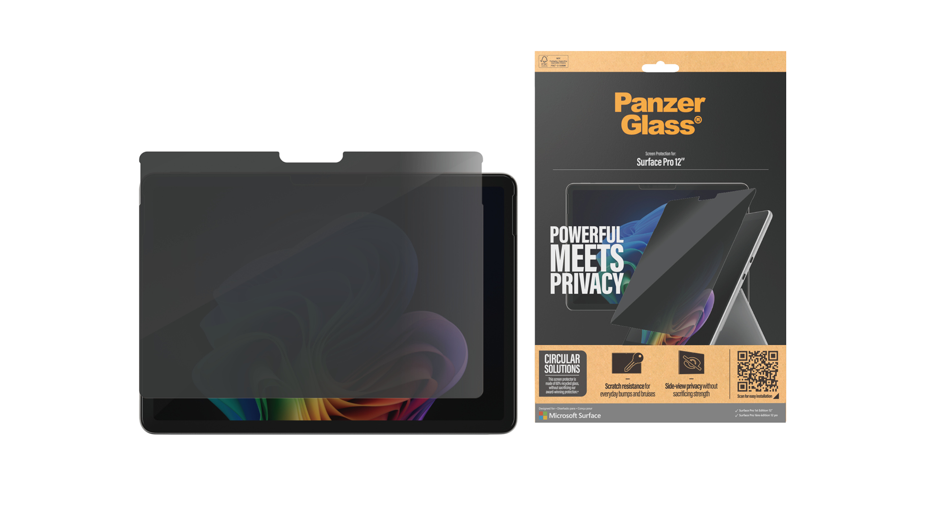 PanzerGlass® Screen Protector Microsoft Surface Pro 1st Edition 12